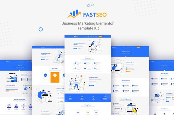 FastSEO - Business Marketing Elementor Template Kit