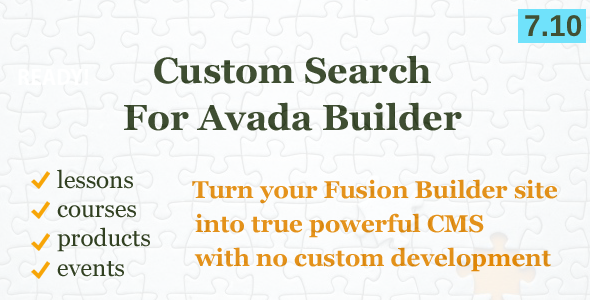 Custom Search Element for Avada Builder