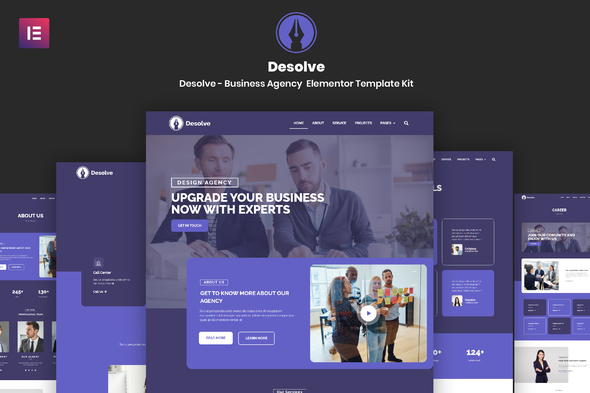 Desolve - Business Agency Elementor Template Kit