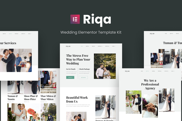 Riqa - Wedding Elementor Template Kit