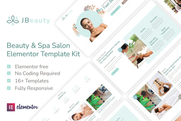 Jbeauty - Beauty Salon & Spa Elementor Template Kit