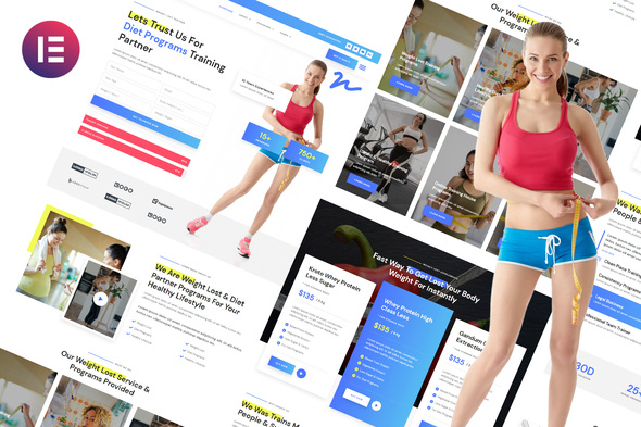 Nguru - Weight Loss & Fitness Trainer Elementor Template Kit