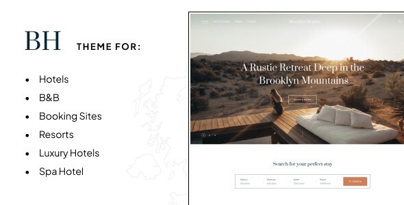 Brooklyn Heights - Booking WordPress Theme