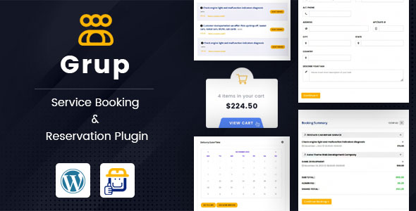 Grup - Service Booking & Reservation Plugin