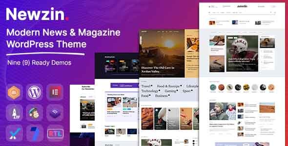 Newzin - WordPress Newspaper & Magazine Theme