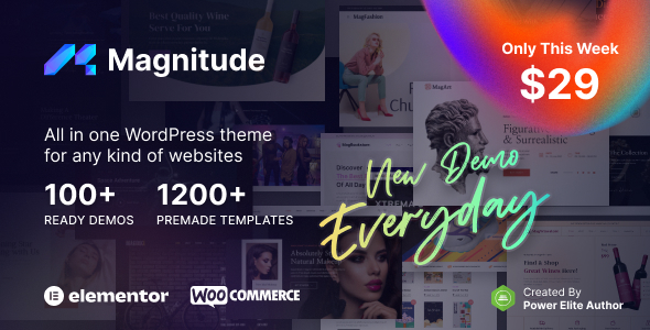 Magnitude – Multi-Purpose Website & eCommerce Builder WordPress Theme
