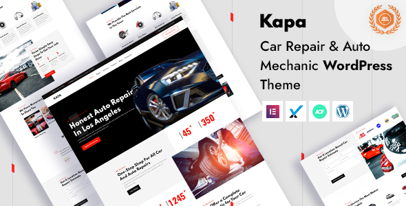Kapa - Car Repair & Auto Services WordPress Theme