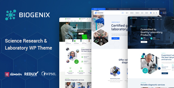 Biogenix - Science Research & Laboratory WP Theme