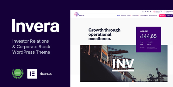 Invera - Investor Relations & Corporate Information WP Theme