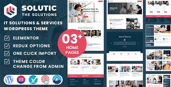 Solutic - IT Solutions and Services WordPress Theme