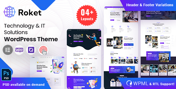 Roket - Technology & IT Solutions WordPress Theme
