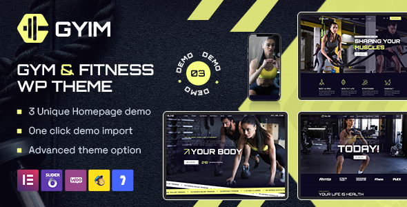 Gyim - Gym and Fitness WordPress Theme