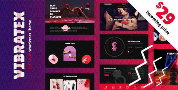 Vibratex - Adult Toys Shop WordPress Theme