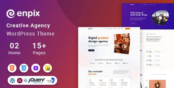 Enpix | Digital Agency Creative Portfolio Theme