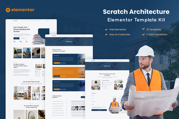 Scratch - Architecture Company Elementor Template Kit