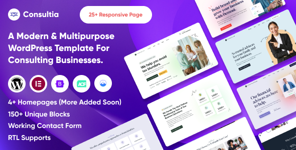 Consultia - Multipurpose Consulting WordPress Theme