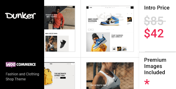 Dunker - Fashion and Clothing Shop Theme