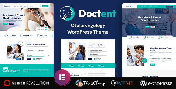 Doctent - Otolaryngologist WordPress Theme