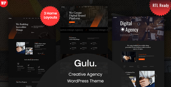 Gulu - Creative Agency WordPress Theme