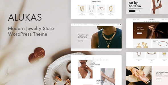 Alukas - Modern Jewelry Store WordPress Theme
