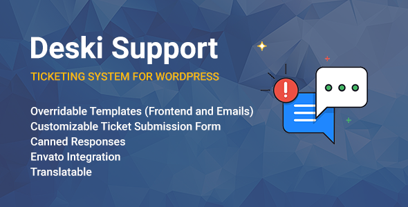 Deski Support - WordPress Based Ticketing System
