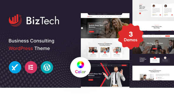 Biztech - Corporate & Consulting Business  WordPress Theme