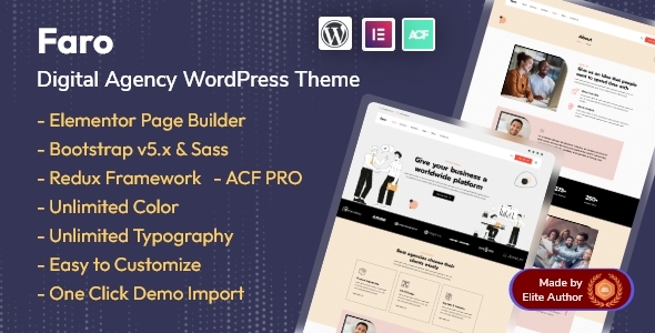 Faro - Digital Business Agency WordPress Theme
