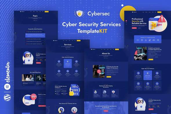 Cybersec - Security Services Elementor Template Kit