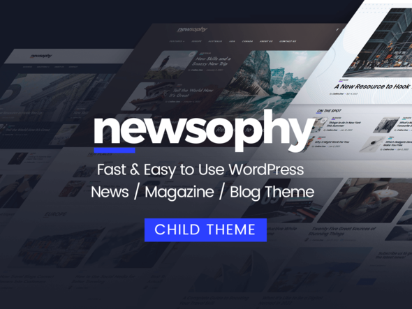 Newsophy - Fast and Easy to Use WordPress News and Blog Theme