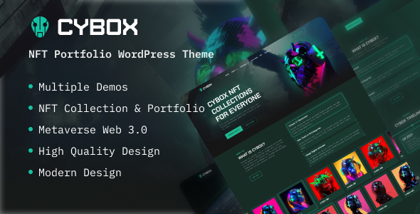 Cybox - NFT PortFolio WordPress Theme