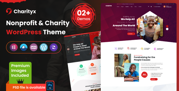 Charityx - Charity & Nonprofit WordPress Theme