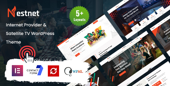 Nestnet - Internet Provider and Satellite TV WordPress Theme