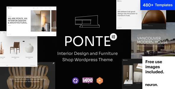 Ponte - Interior Design & Furniture WordPress Theme