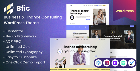 Bfic - Business & Finance Consulting WordPress Theme