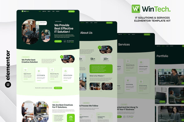 WinTech - IT Siolutions & Services Elementor Template Kit