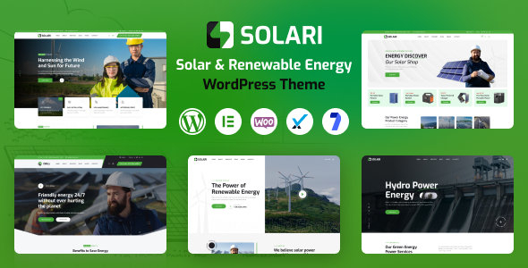 Solari - Solar Energy & Ecology WordPress Theme