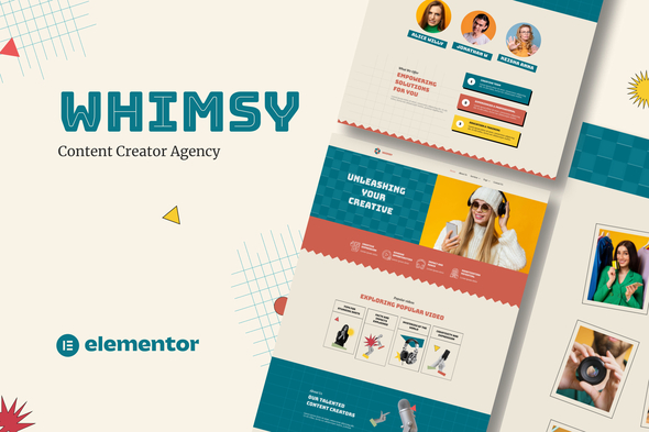 Whimsy - Content Creator Agency Template Kit