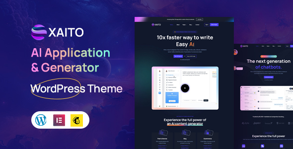 Xaito - AI Application & Generator WordPress Theme