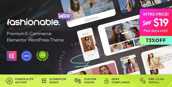Fashionable - Clothing & Apparel WooCommerce WordPress Theme
