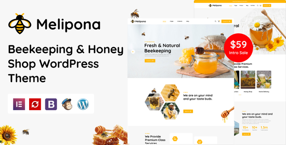 Melipona - Beekeeping and Honey Shop WordPress Theme