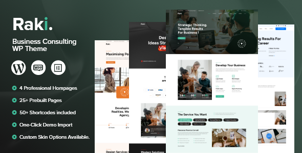 RAKI - Business Consulting WordPress Theme