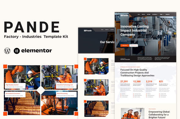 Pande - Factory & Industrial Elementor Template Kit