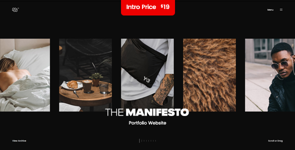 Manifesto - Creative Portfolio Theme