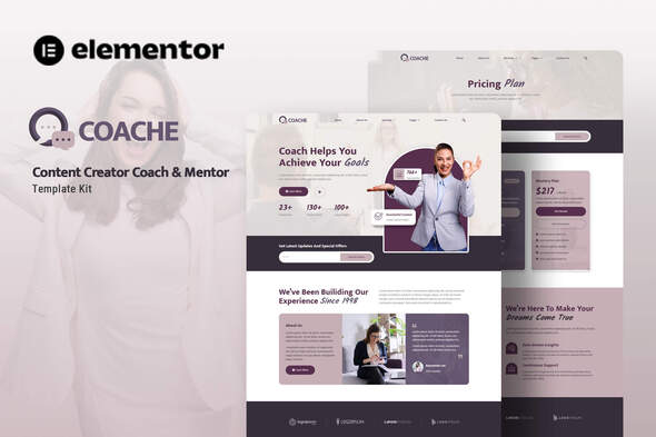 Coache - Content Creator Mentor Elementor Template Kit