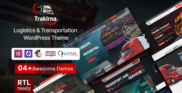 Trakirna - Transportation & Logistics WordPress Theme