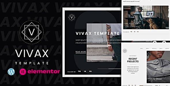 Vivax - Creative and Modern WordPress Portfolio