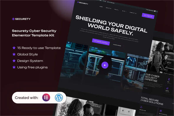 Securety - Cyber Security Service Elementor Template Kit