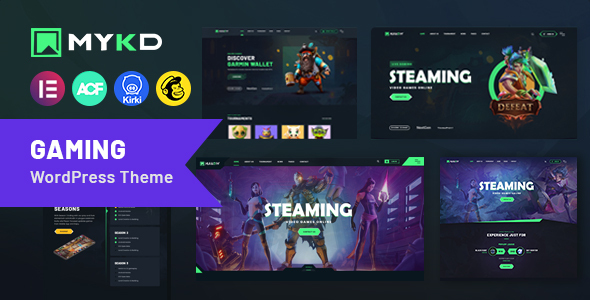 MYKD - eSports and Gaming NFT WordPress Theme