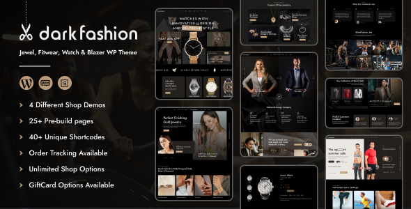 Dark Fashion - Jewel & Fashion WooCommerce Theme