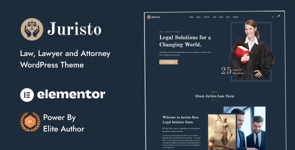 Juristo - Lawyer & Attorney WordPress Theme
